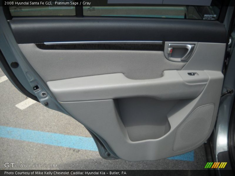 Platinum Sage / Gray 2008 Hyundai Santa Fe GLS