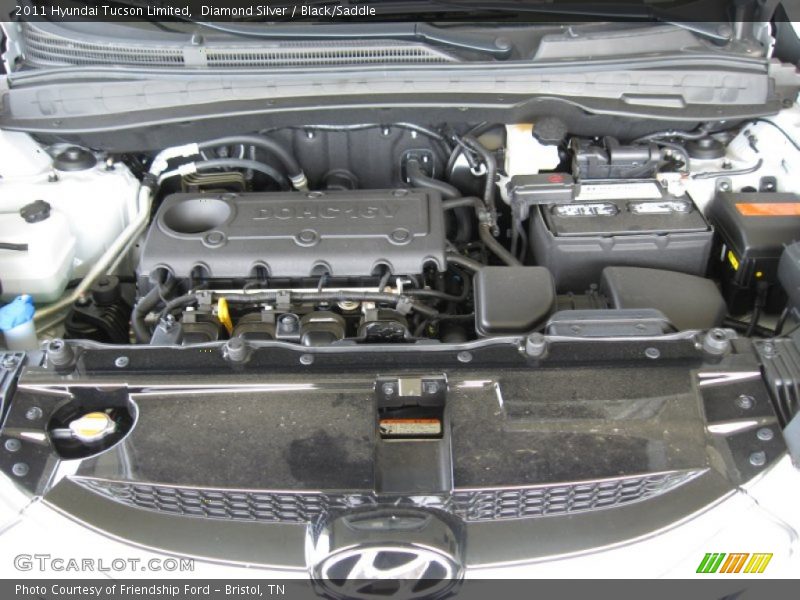 Diamond Silver / Black/Saddle 2011 Hyundai Tucson Limited