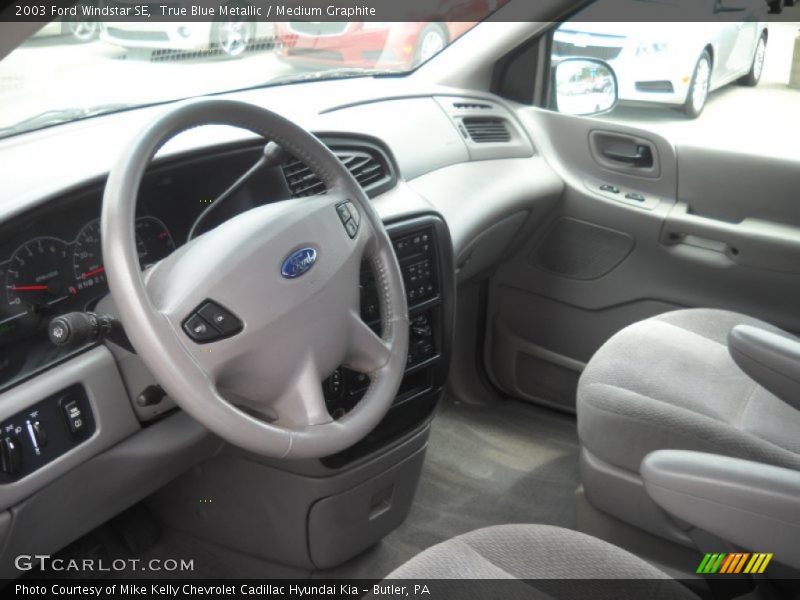 True Blue Metallic / Medium Graphite 2003 Ford Windstar SE