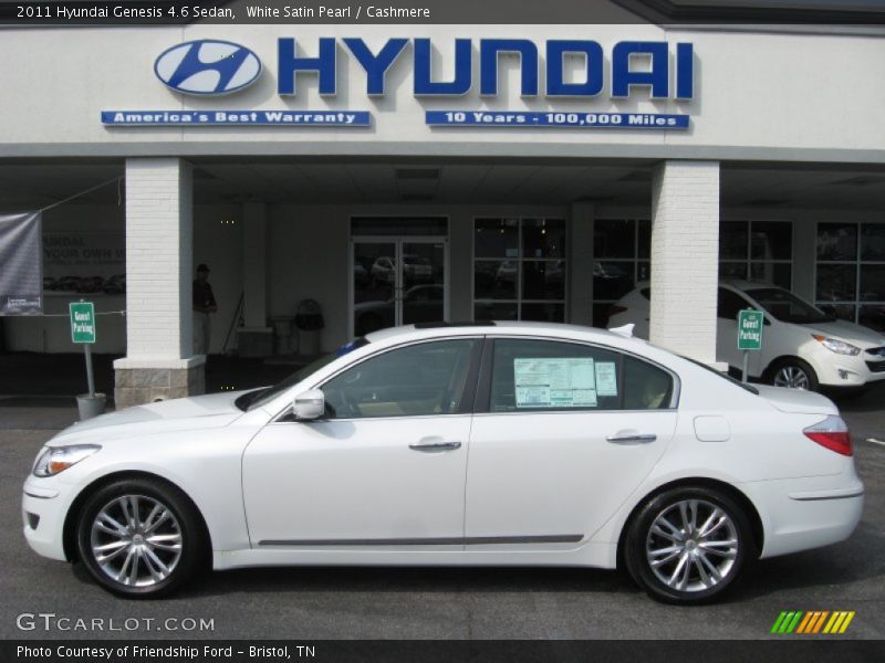 White Satin Pearl / Cashmere 2011 Hyundai Genesis 4.6 Sedan