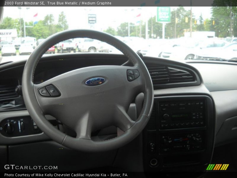 True Blue Metallic / Medium Graphite 2003 Ford Windstar SE