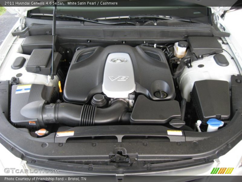  2011 Genesis 4.6 Sedan Engine - 4.6 Liter DOHC 32-Valve CVVT V8