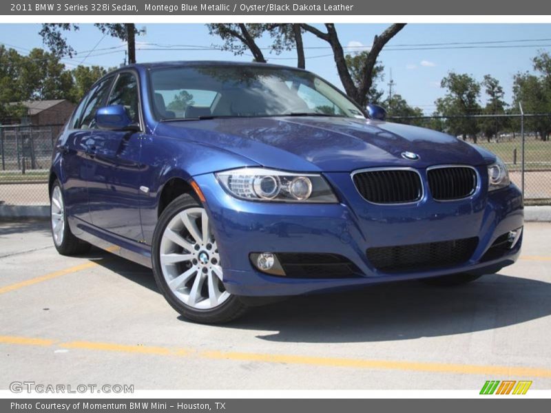 Montego Blue Metallic / Oyster/Black Dakota Leather 2011 BMW 3 Series 328i Sedan