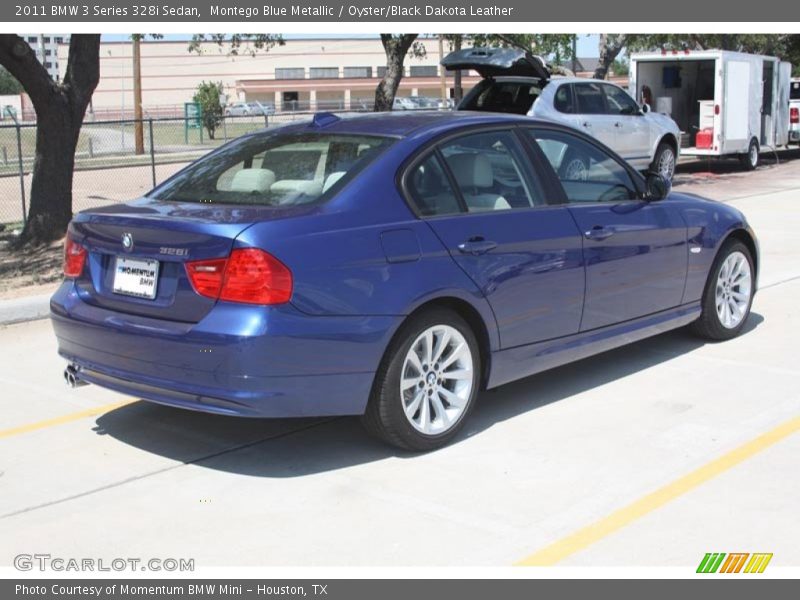 Montego Blue Metallic / Oyster/Black Dakota Leather 2011 BMW 3 Series 328i Sedan