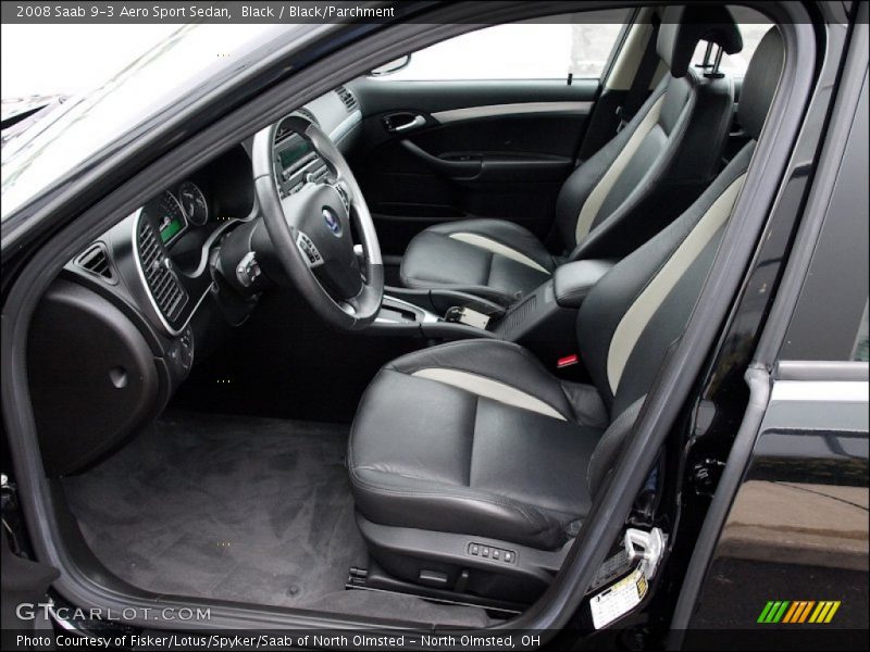  2008 9-3 Aero Sport Sedan Black/Parchment Interior