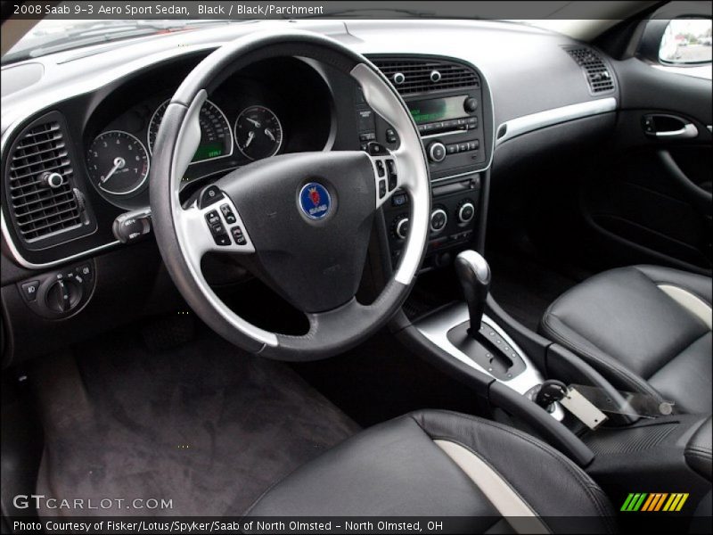  2008 9-3 Aero Sport Sedan Black/Parchment Interior