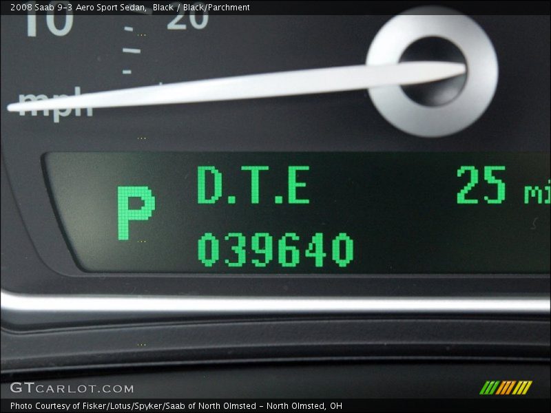 Black / Black/Parchment 2008 Saab 9-3 Aero Sport Sedan