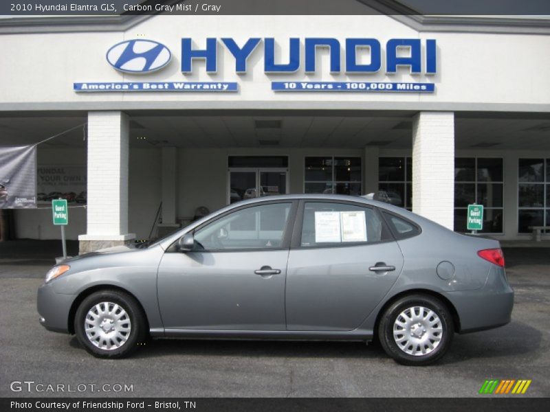Carbon Gray Mist / Gray 2010 Hyundai Elantra GLS