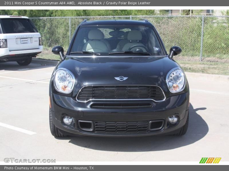 Absolute Black / Gravity Polar Beige Leather 2011 Mini Cooper S Countryman All4 AWD