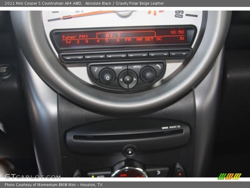 Absolute Black / Gravity Polar Beige Leather 2011 Mini Cooper S Countryman All4 AWD