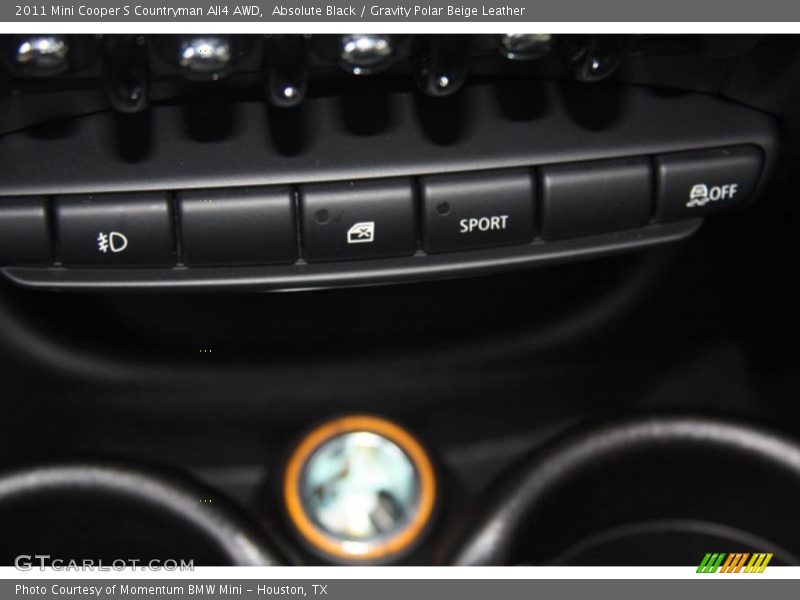 Absolute Black / Gravity Polar Beige Leather 2011 Mini Cooper S Countryman All4 AWD