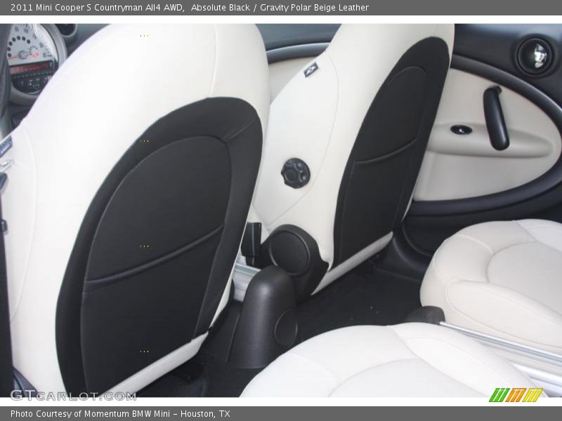 Absolute Black / Gravity Polar Beige Leather 2011 Mini Cooper S Countryman All4 AWD