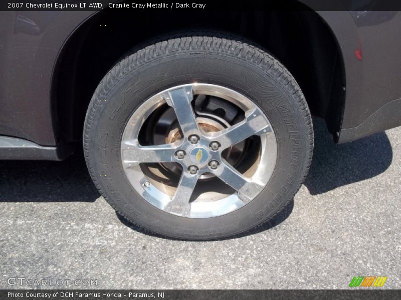 Granite Gray Metallic / Dark Gray 2007 Chevrolet Equinox LT AWD