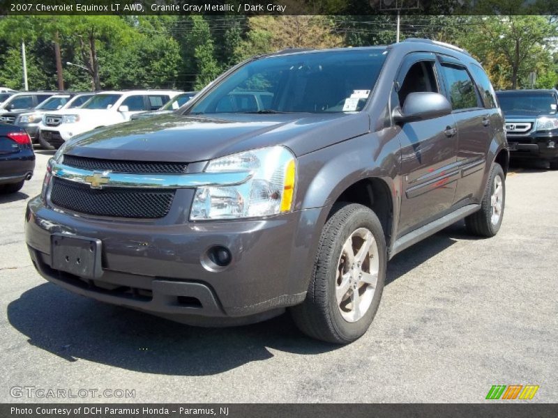 Granite Gray Metallic / Dark Gray 2007 Chevrolet Equinox LT AWD