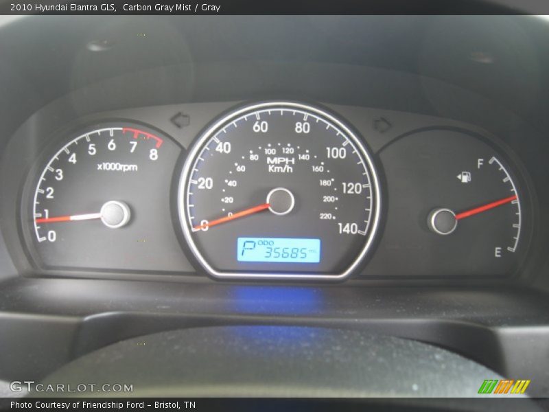 Carbon Gray Mist / Gray 2010 Hyundai Elantra GLS