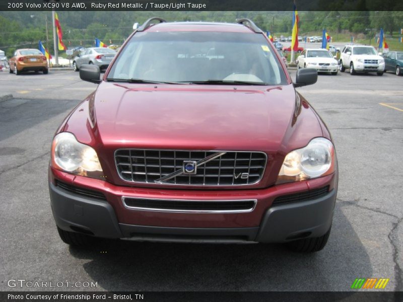 Ruby Red Metallic / Taupe/Light Taupe 2005 Volvo XC90 V8 AWD
