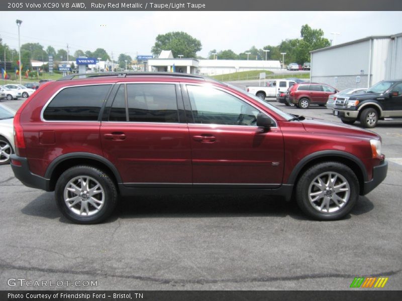 Ruby Red Metallic / Taupe/Light Taupe 2005 Volvo XC90 V8 AWD