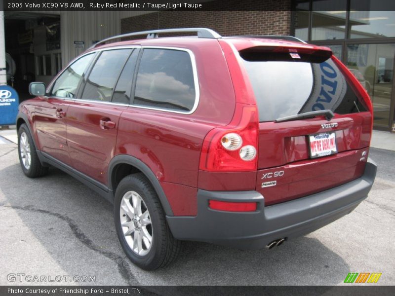Ruby Red Metallic / Taupe/Light Taupe 2005 Volvo XC90 V8 AWD