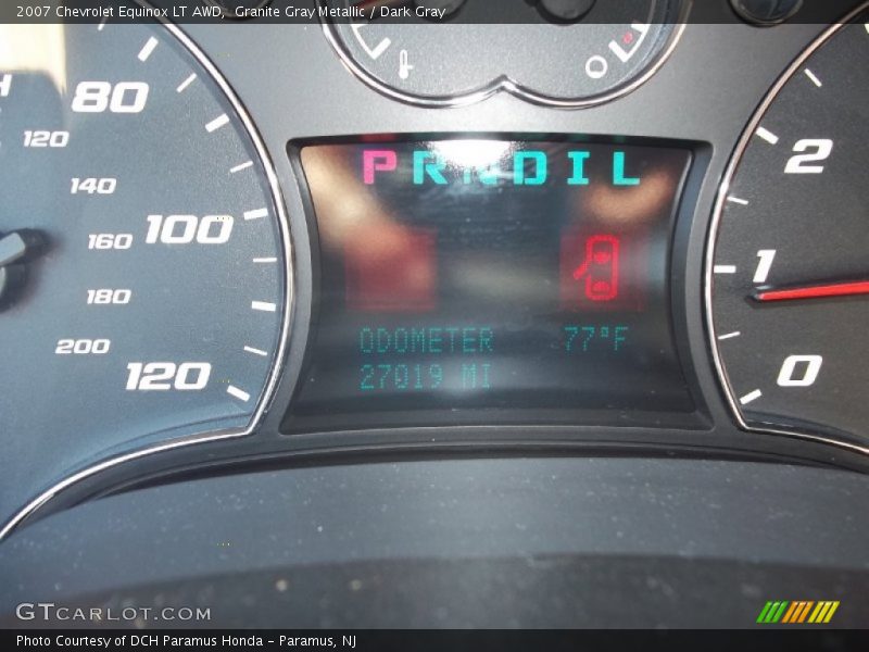Granite Gray Metallic / Dark Gray 2007 Chevrolet Equinox LT AWD