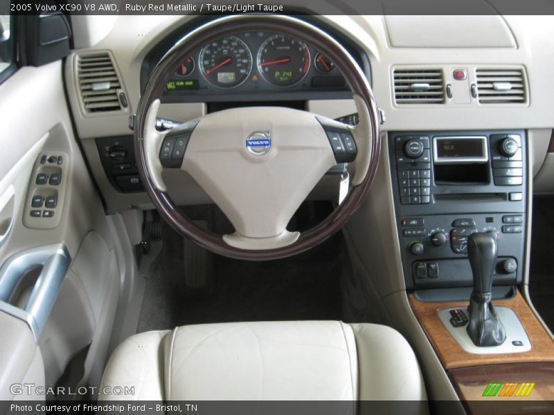Ruby Red Metallic / Taupe/Light Taupe 2005 Volvo XC90 V8 AWD
