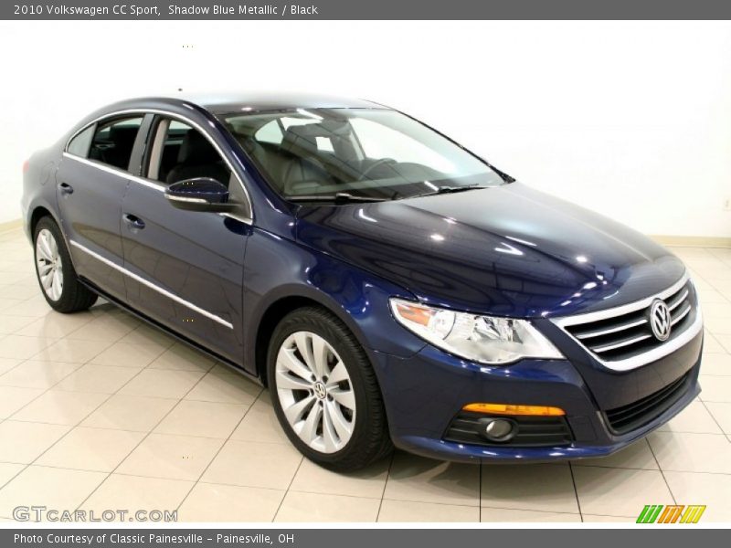 Shadow Blue Metallic / Black 2010 Volkswagen CC Sport