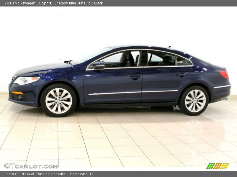 Shadow Blue Metallic / Black 2010 Volkswagen CC Sport