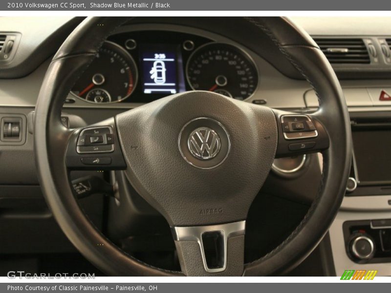 Shadow Blue Metallic / Black 2010 Volkswagen CC Sport