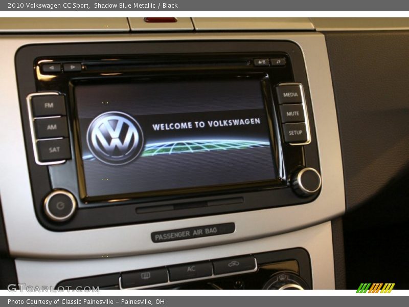 Shadow Blue Metallic / Black 2010 Volkswagen CC Sport