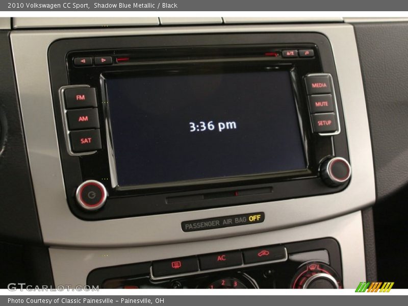 Shadow Blue Metallic / Black 2010 Volkswagen CC Sport