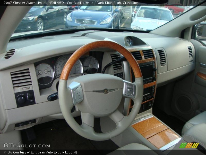 Cool Vanilla White / Dark Khaki/Light Graystone 2007 Chrysler Aspen Limited HEMI 4WD