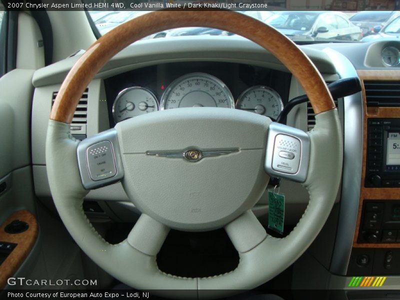 Cool Vanilla White / Dark Khaki/Light Graystone 2007 Chrysler Aspen Limited HEMI 4WD