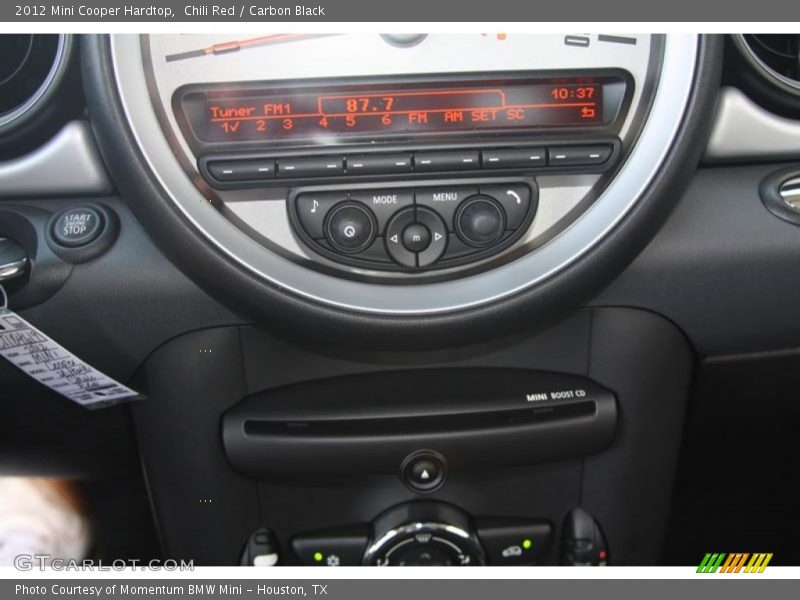 Controls of 2012 Cooper Hardtop