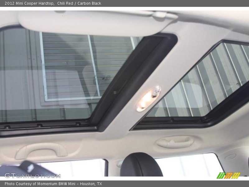 Sunroof of 2012 Cooper Hardtop