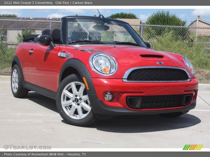 Chili Red / Carbon Black 2012 Mini Cooper S Convertible