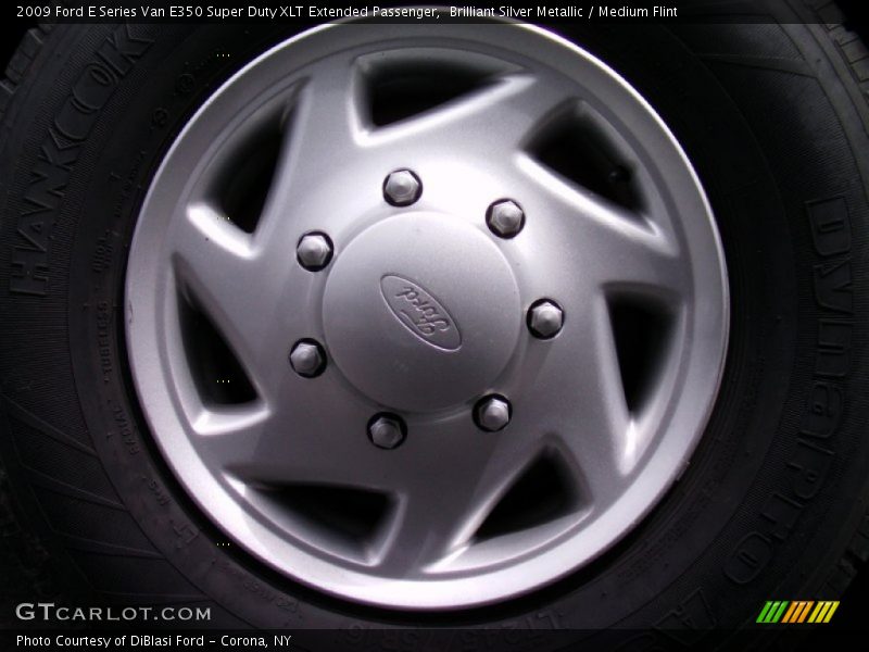 Brilliant Silver Metallic / Medium Flint 2009 Ford E Series Van E350 Super Duty XLT Extended Passenger