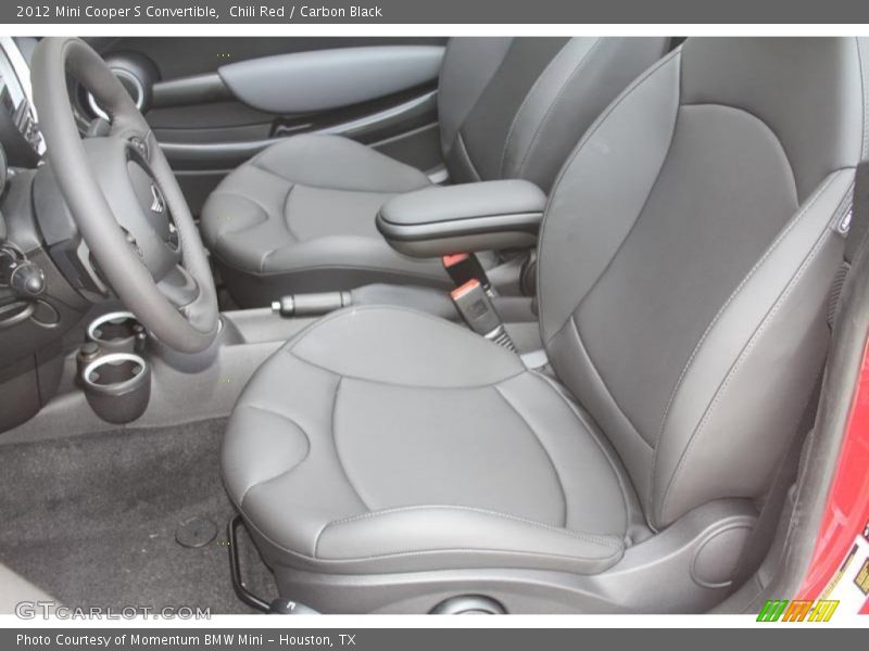  2012 Cooper S Convertible Carbon Black Interior