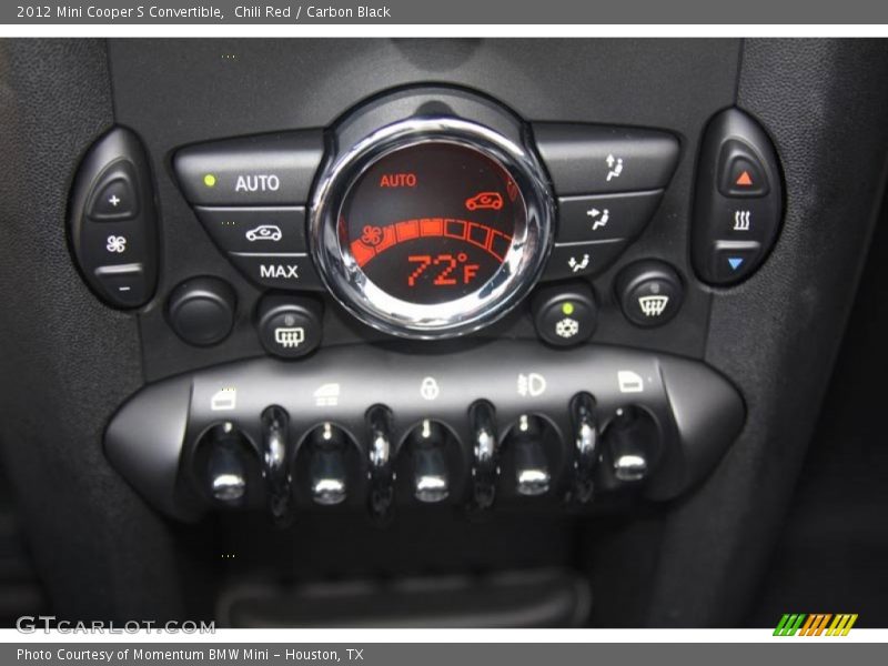 Controls of 2012 Cooper S Convertible