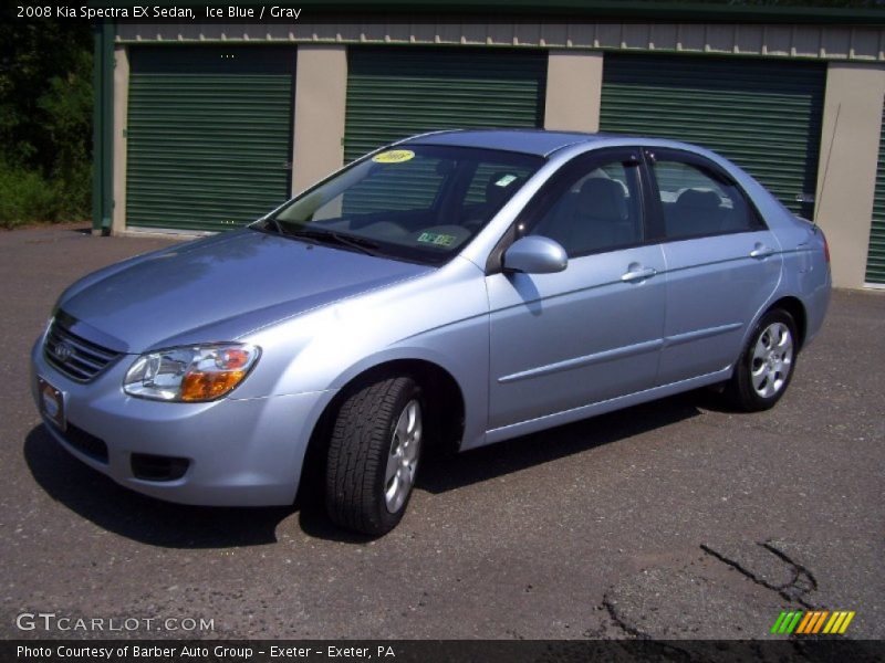 Ice Blue / Gray 2008 Kia Spectra EX Sedan