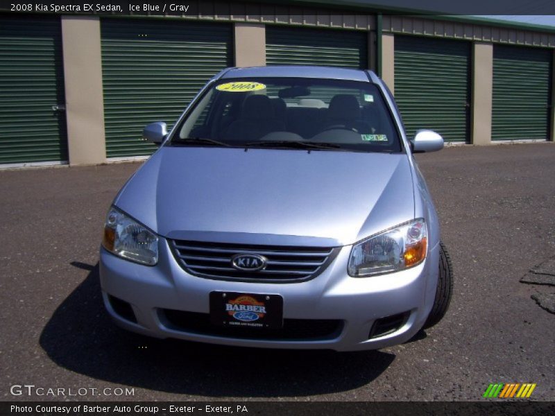Ice Blue / Gray 2008 Kia Spectra EX Sedan