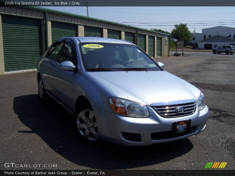 Ice Blue / Gray 2008 Kia Spectra EX Sedan