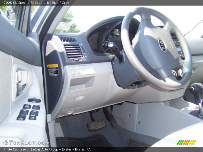 Ice Blue / Gray 2008 Kia Spectra EX Sedan