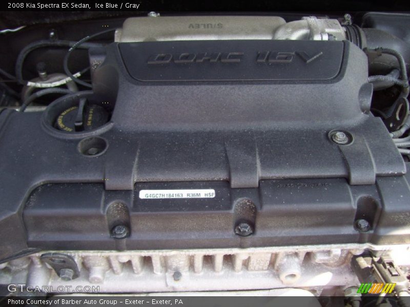 Ice Blue / Gray 2008 Kia Spectra EX Sedan