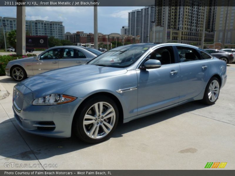 Frost Blue Metallic / Jet Black/Ivory 2011 Jaguar XJ XJL