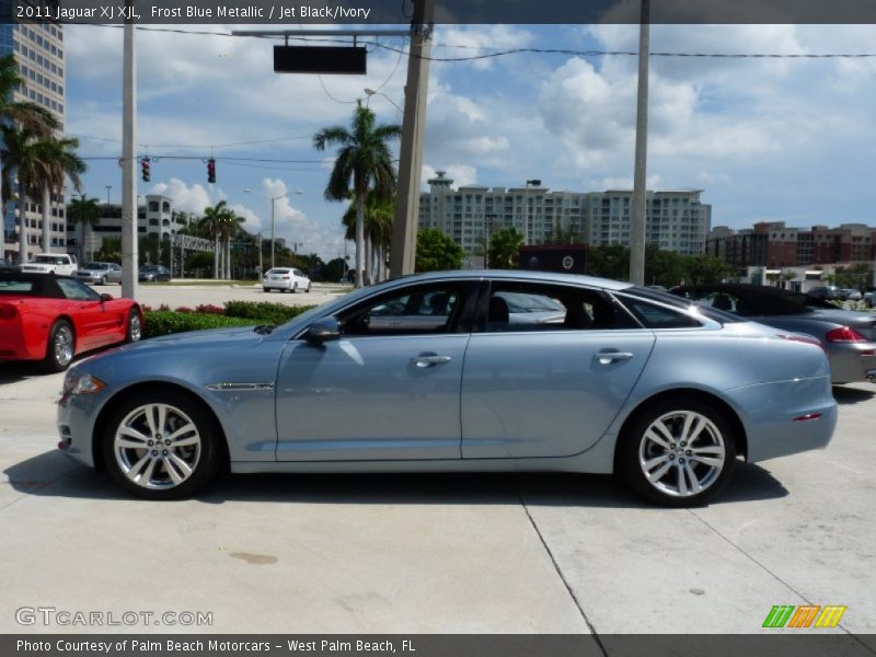 Frost Blue Metallic / Jet Black/Ivory 2011 Jaguar XJ XJL