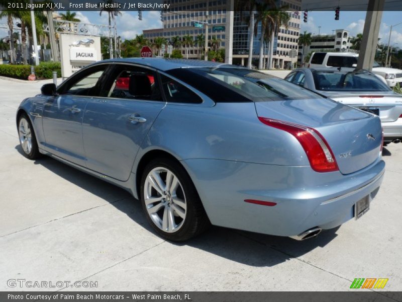 Frost Blue Metallic / Jet Black/Ivory 2011 Jaguar XJ XJL