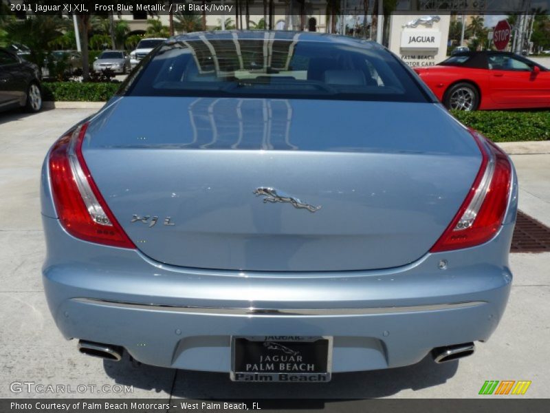 Frost Blue Metallic / Jet Black/Ivory 2011 Jaguar XJ XJL