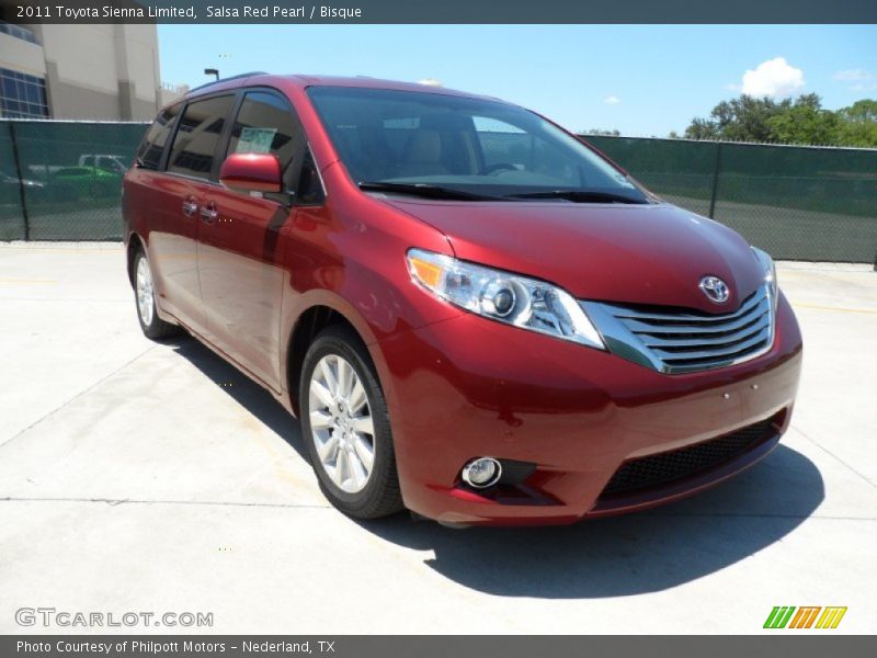 Salsa Red Pearl / Bisque 2011 Toyota Sienna Limited