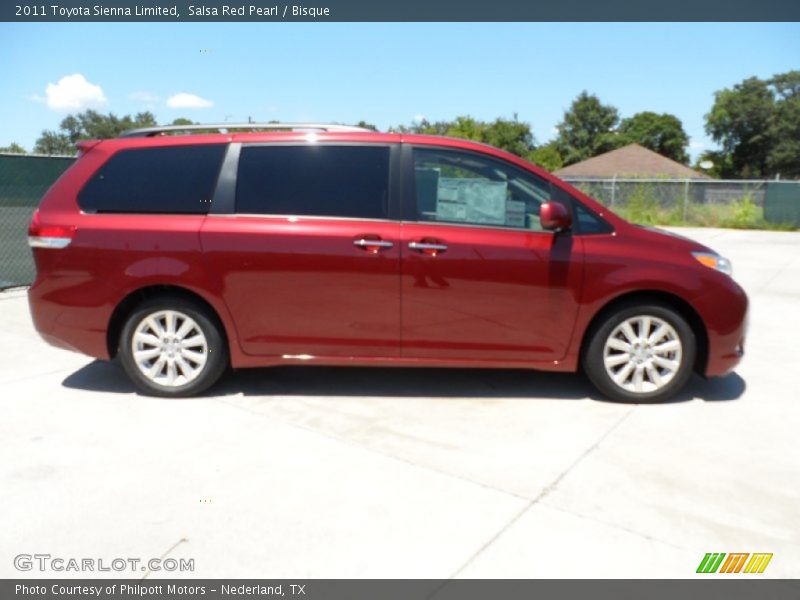 Salsa Red Pearl / Bisque 2011 Toyota Sienna Limited