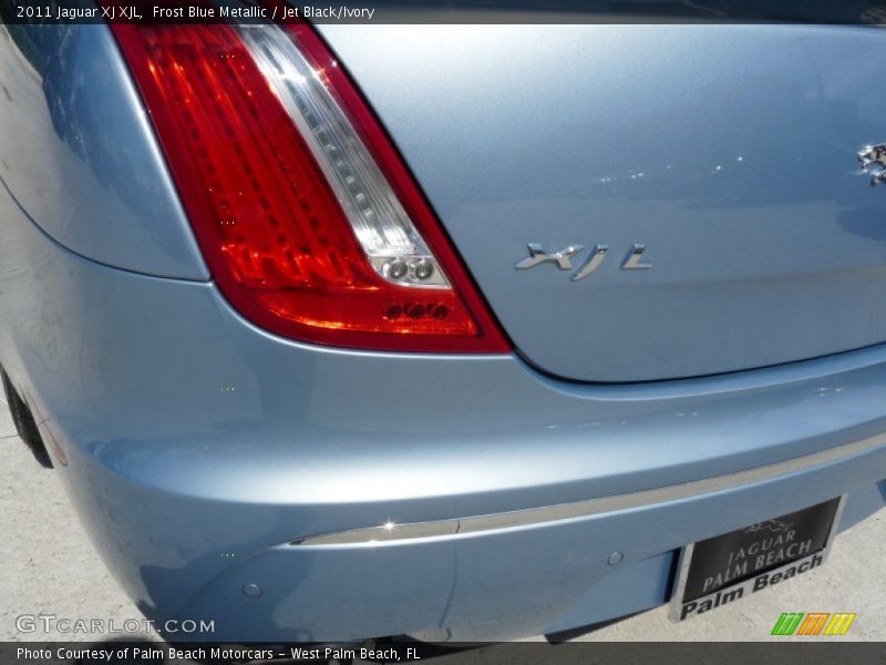Frost Blue Metallic / Jet Black/Ivory 2011 Jaguar XJ XJL