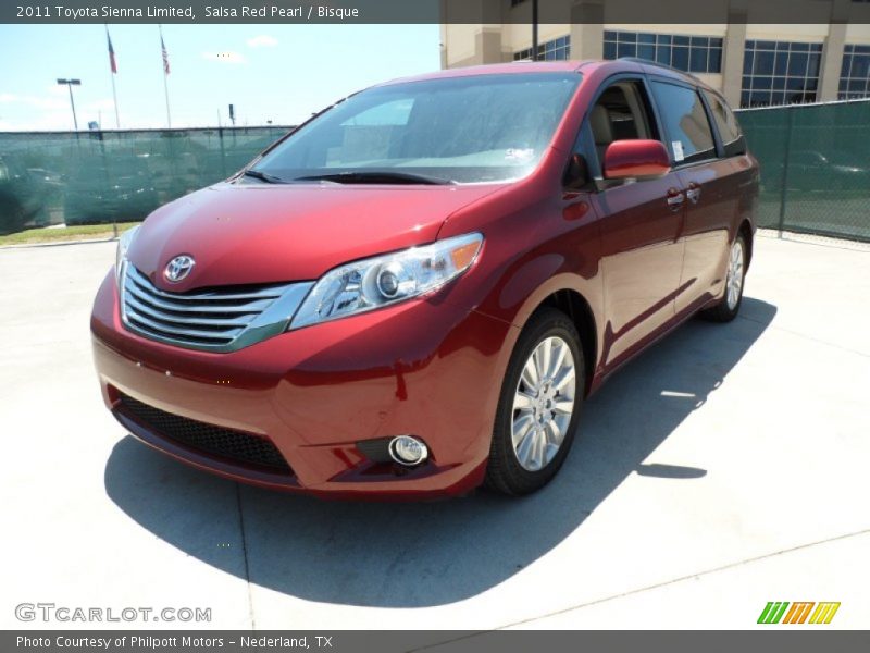 Salsa Red Pearl / Bisque 2011 Toyota Sienna Limited